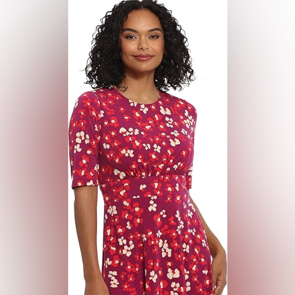 💐NWT! London Times Floral Jersey Dress